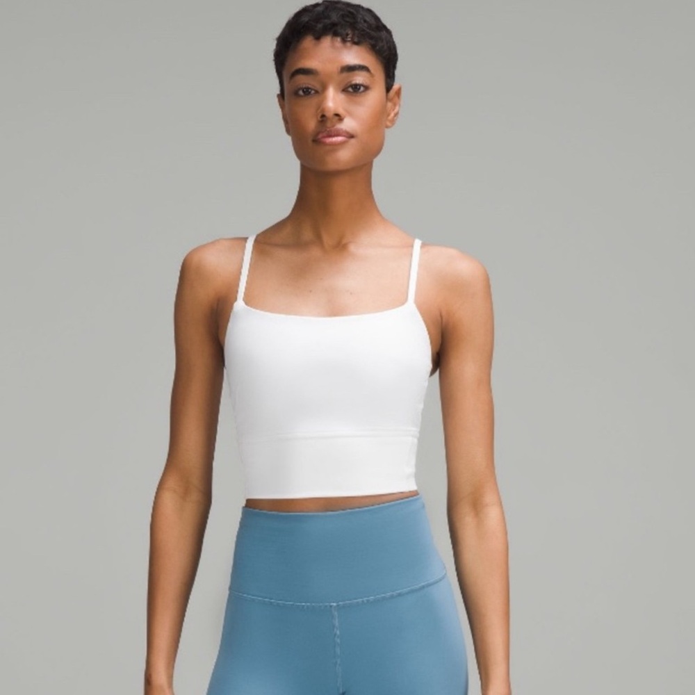 Lululemon Wunder Train Strappy Tank in White. Size 12.